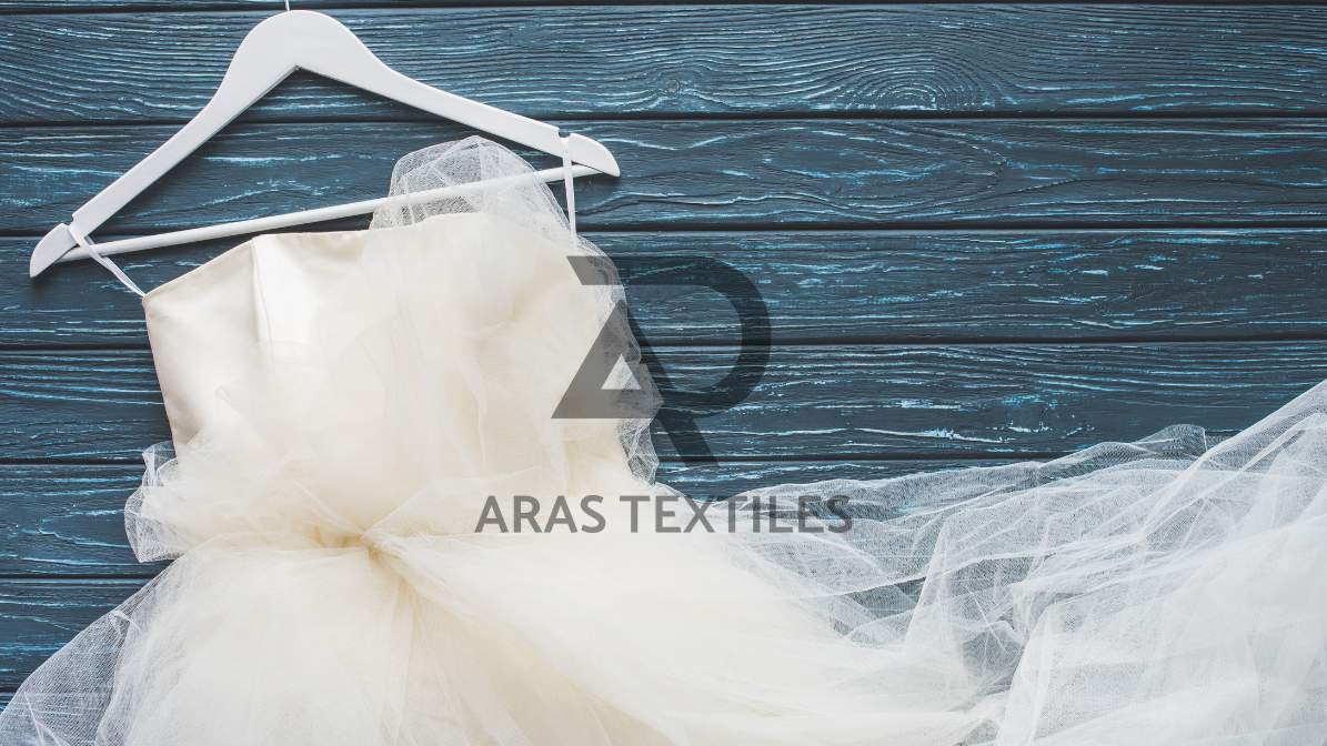 پارچه لباس عروس توری
